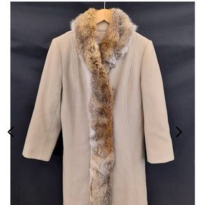 Fox Fur Collar Coat